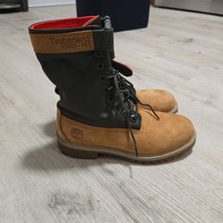 Timberland 6 Inch Premium Gaiter Boot Junior 'Wheat Green' youths size 5