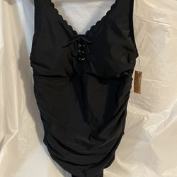 Kona Sol Women’s One Piece Swimsuit Sz 22 NEW W/Tags