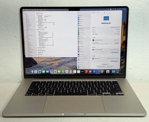 Apple MacBook Air 15.3" M4 16GB RAM 256GB SSD ~ Battery Health %100
