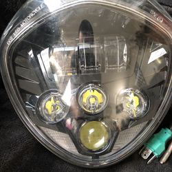 Black LED Motorcycle Headlight