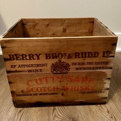 Vintage Scottish Whisky Crate