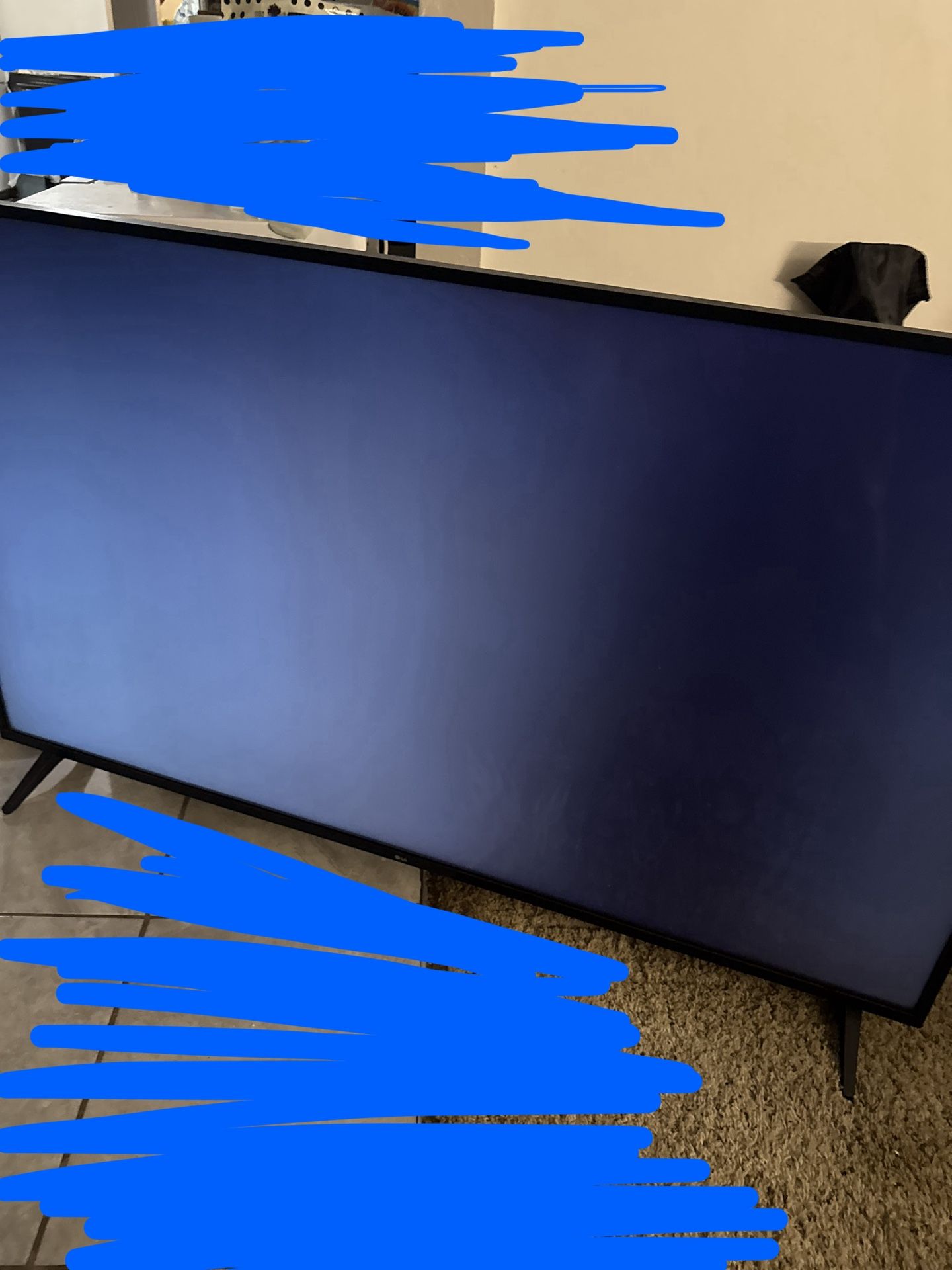 LG 65” TV. Good for Parts and Repair.