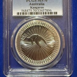 2016p PCGS MS70 Kangaroo 1oz Silver Coin 