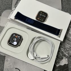 Apple Watch Ultra 2nd Gen With Navy Blue Trail Loop 