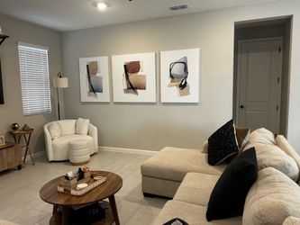 Abstract Canvas Artwork - set of 3