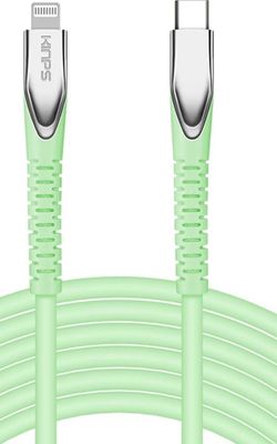 Cable de carga rápida USB C a Lightning de 3 pies con certificación MFI compatible con iPhone 12/11/11Pro/11 Pro Max/XS MAX/X/XR, soporta entrega de e