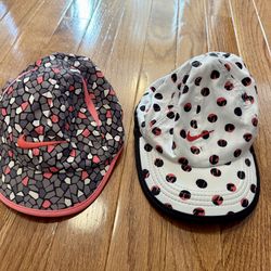Kids Girls NIKE Dri-fit caps/hats adjustable toddler and infant sizes $15 for both