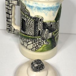 Peruvian 3D Cuzco Machu Picchu Jar Mug  11” Tall Inca souvenir Pre Owned
