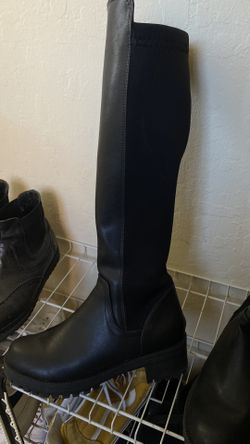 classic long black boots