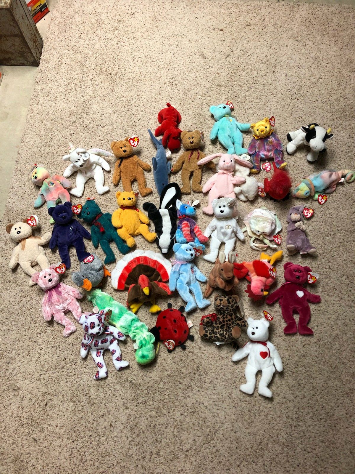 34 Beanie Babies