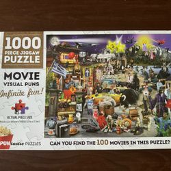 Movie Visual Puns - 1000 piece Jigsaw Puzzle