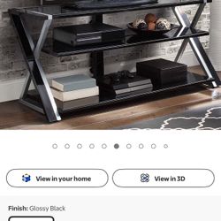 Modern Glass & Wood TV Stand / Entertainment Table – $25 (Sunnyvale)