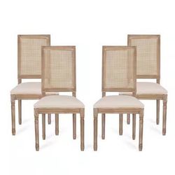 4 rustic dining chairs BRAND NEW