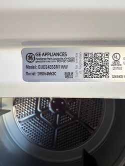 GE electric washer and dryer tower