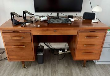 Vintage Mid Century Office Desk
