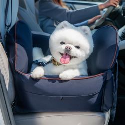 Brand: BurgeonNest
-
Dog Car Seat for Small Dogs, 2-in-1 Dog Booster Seat with Cozy Fabric,Storage Pockets, Washable Pet Tra
