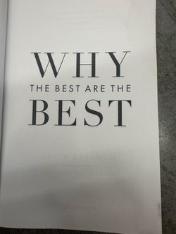 Why The Best Are The Best Book