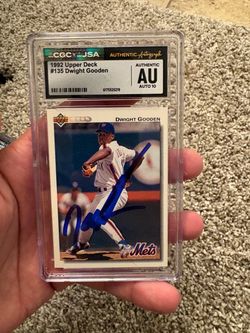 1992 Upper Deck Dwight Doc Gooden Autograph CGC 10