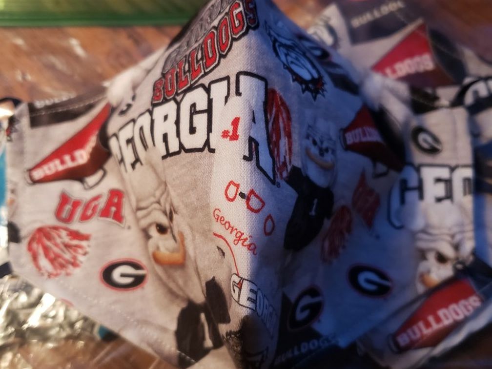 Georgia Bulldogs Adjustable Handmade Face Mask