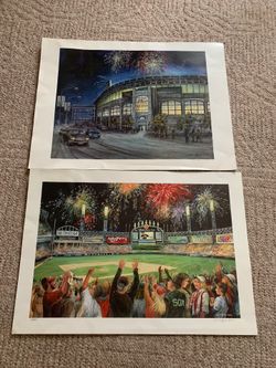 Pat Coffman Huss 2 posters Chicago White Sox Signed Numbered limited edition