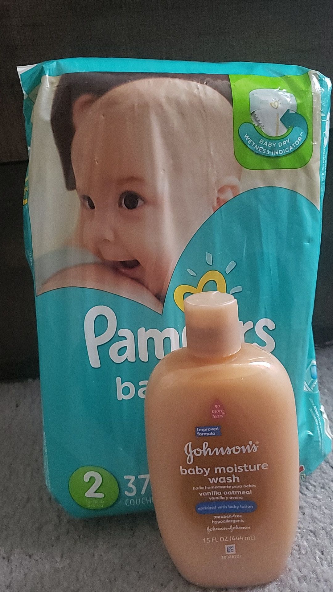 Pampers size 2 & Body Wash