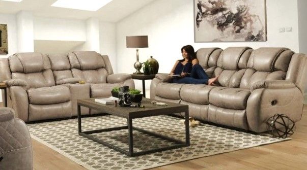 Couch and Loveseat Recliner Sofa Set