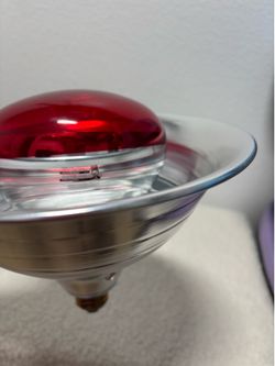 Very large red light lamp and cap