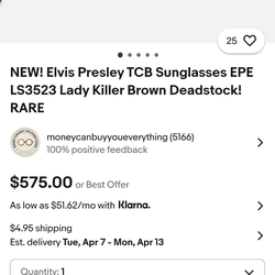 ELVIS LADY KILLER SUNGLASSES