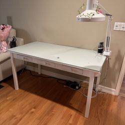 White Pottery Barn Table/ Desk
