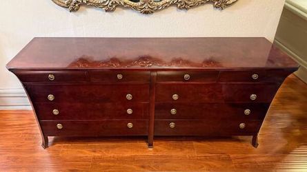 solid mahogany credenza