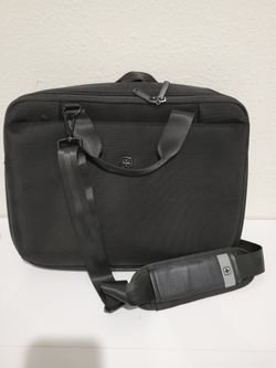 Swiss Army Laptop Bag W Leather