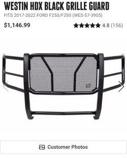 Westin HDX brush guard 2017-2022 FORD F250/F350