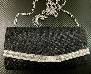 Pin Prin Black Envelope Bag