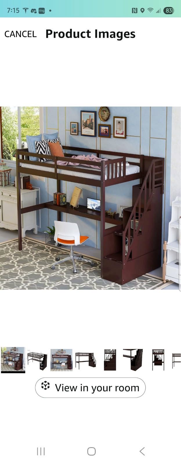 Twin Loft Bed With Built In Desk