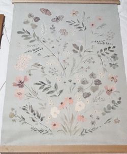 Botanicals & Butterflies Tapestry Wall Decor