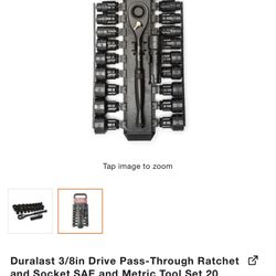 Ratchet & and Socket SAE and Metric Tool Set