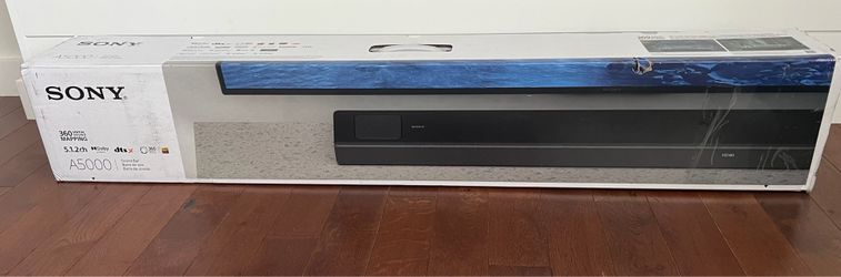 Sony - HT-A5000 5.1.2ch Dolby Atmos Soundbar, Chromecast built-in, AirPlay2, Bluetooth - Black