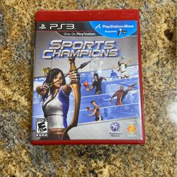 Sports Champions (Sony PlayStation 3, 2012) PS3 Move Complete 