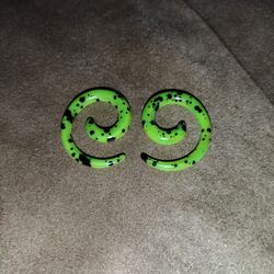 Earrings Gauged Hangers Acrylic Stretched Ear Lobes 