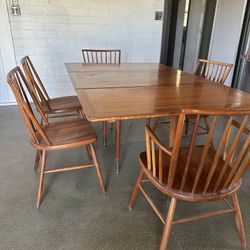 MCM Drop Leaf Dining Set