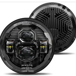 HWSTAR Pair New 1000% Bright Anti-glare 7 Inch Led Headlights Round Compatible with Jeep Wrangler JK JKU TJ LJ Chevy Ford GMC Dodge Mazda Nissan Mack 