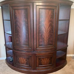 Rich Wood Tones Entertainment Center 