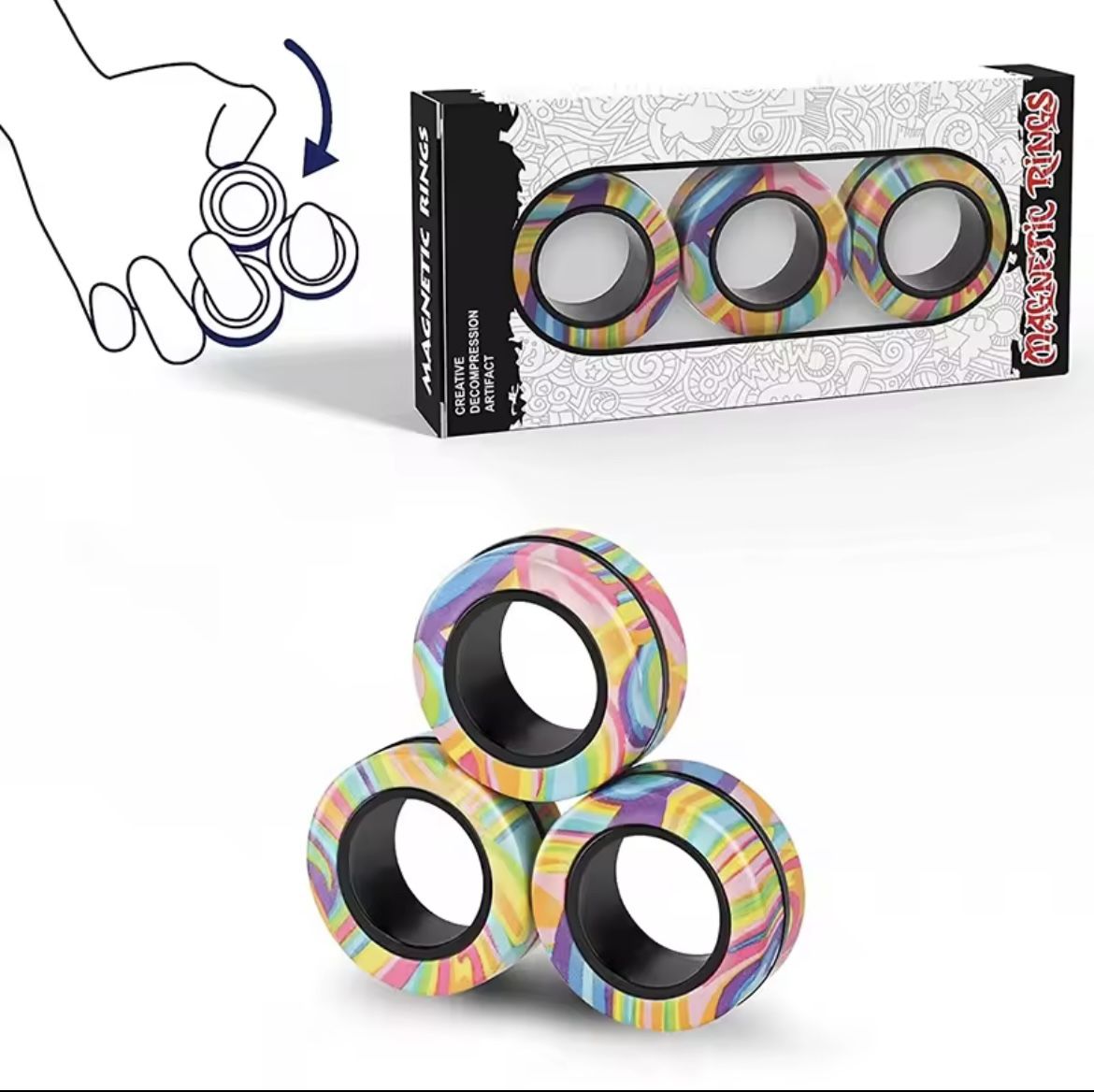 Magnetic Rings Fidget
