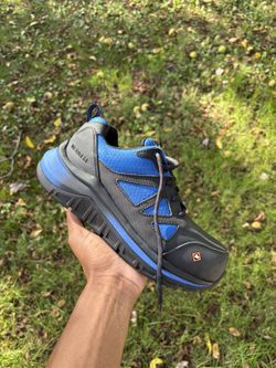 Merrell Day One Safety Speed CF Work Shoe Men's 5.5 Black Blue Composite Toe NIB