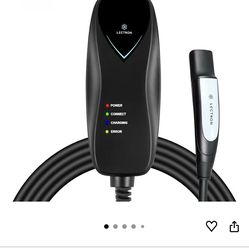 Lectron Level 1 Tesla Charger - 120V, 15 Amp, NEMA 5-15 Plug, 16 ft Extension Cord - Portable Electric Car Charger for Tesla - Compatible with All Tes