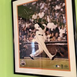 Barry Bonds Signed Photo Framed And Mounted