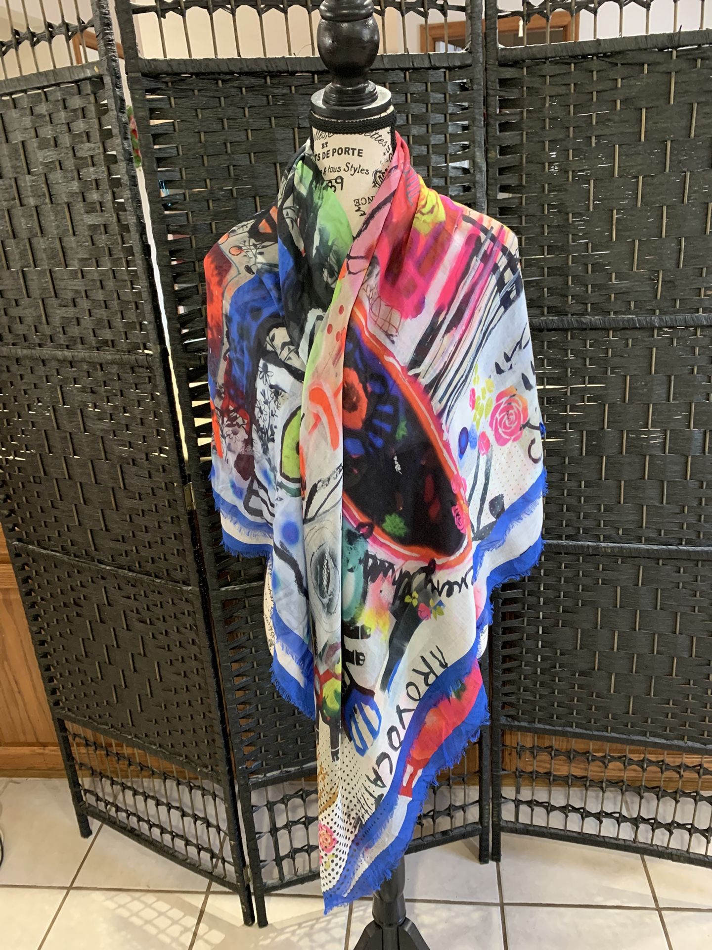 Isabelle Guggenheim Wearable Art Scarf