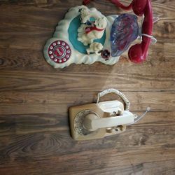 Coca-Cola Bear Phone And Rotary Phone