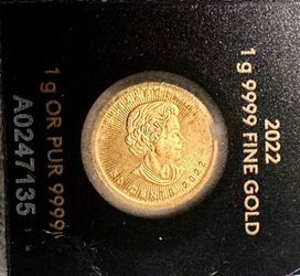 Canadian gold 1g coin