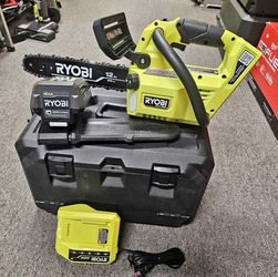 RYOBI 40V HP Brushless 12 in. Top Handle Battery Chainsaw with 4.0 Battery and Charger